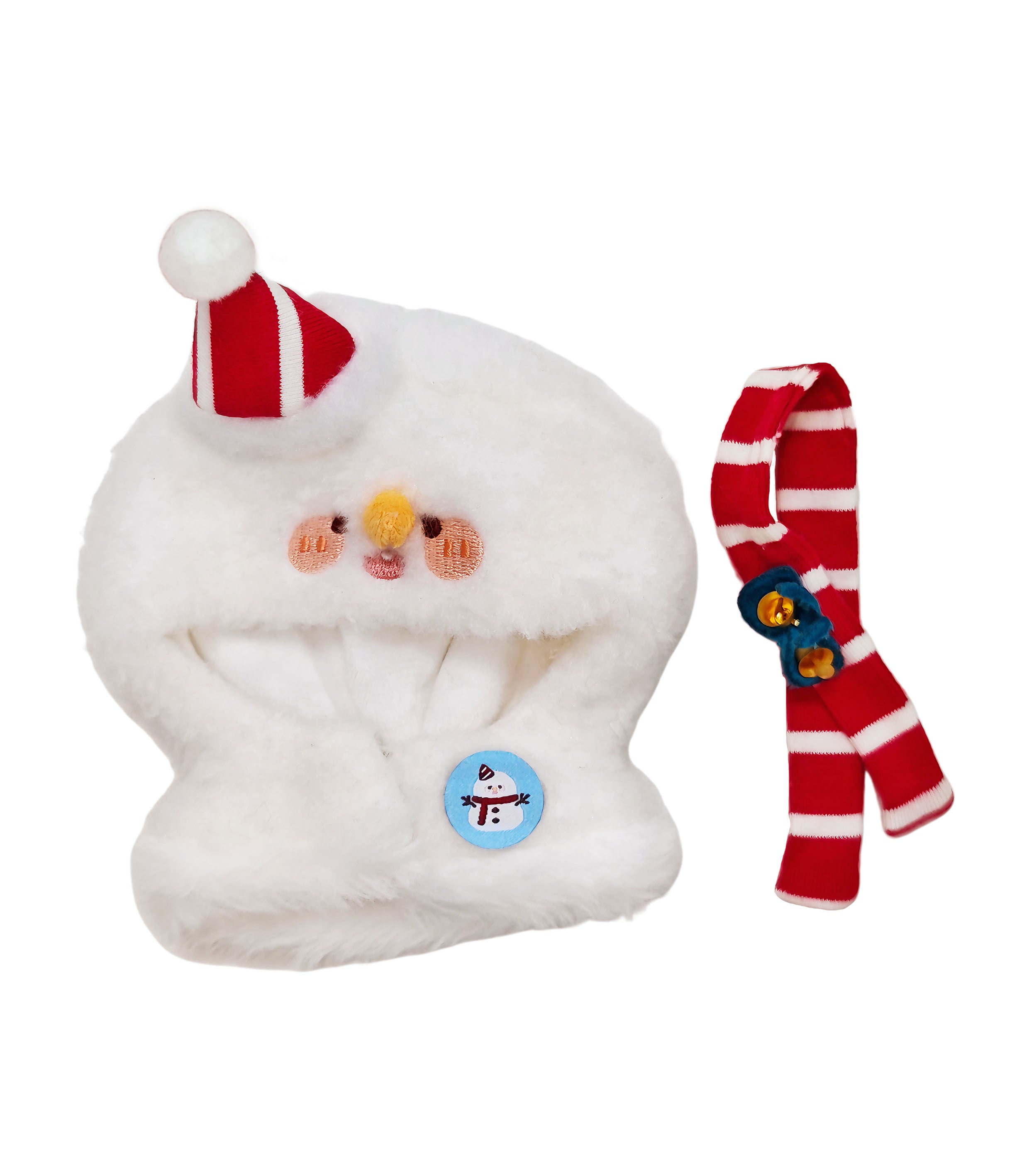Doll Clothes |Christmas Doll's Snowman  Balaclava Set - Festive & Fun |  Doll's Snowman Hood