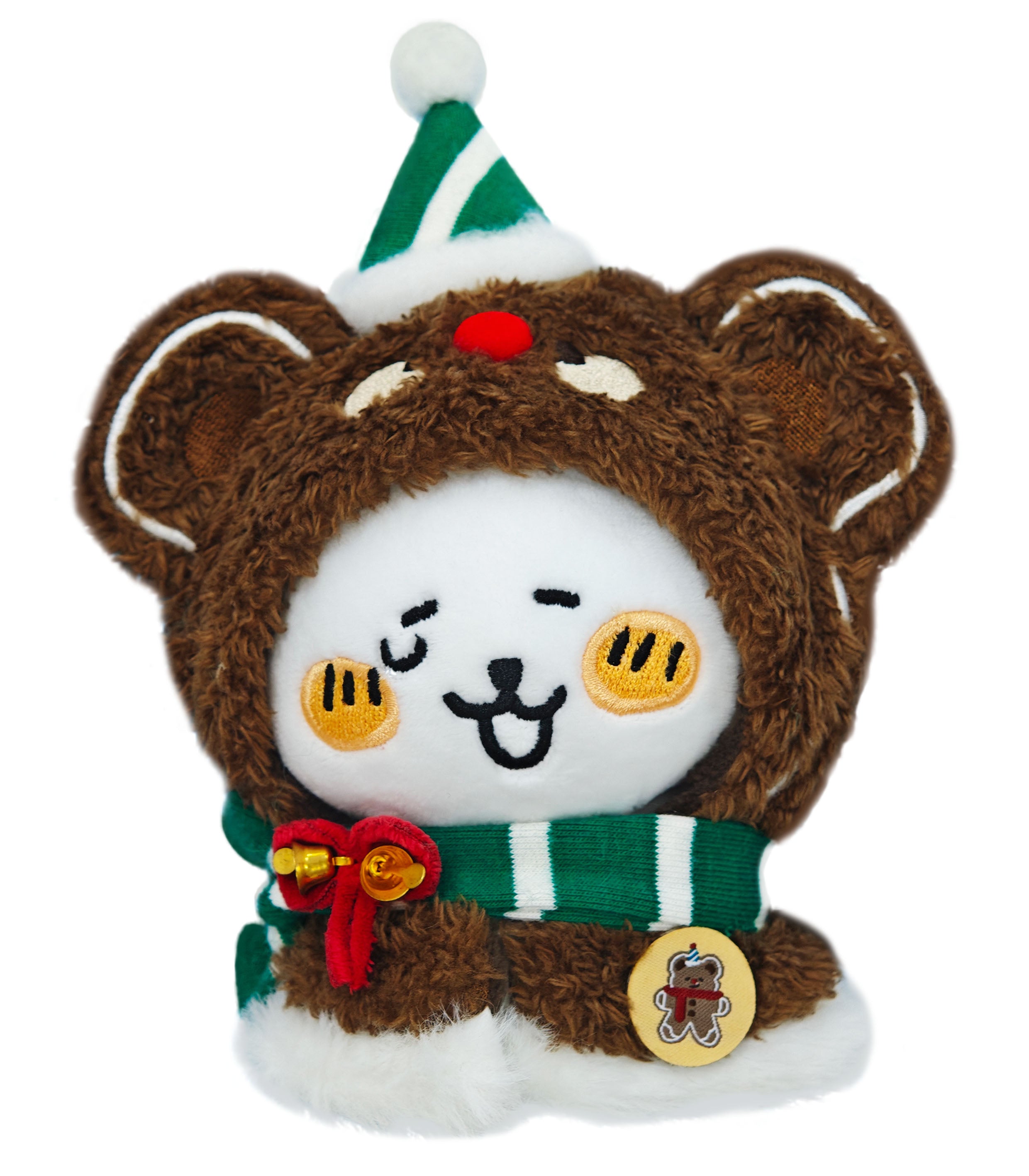 Doll Clothes |Christmas Gingerbread Bear Balaclava Set - Festive & Fun |  Doll's Bear Hood
