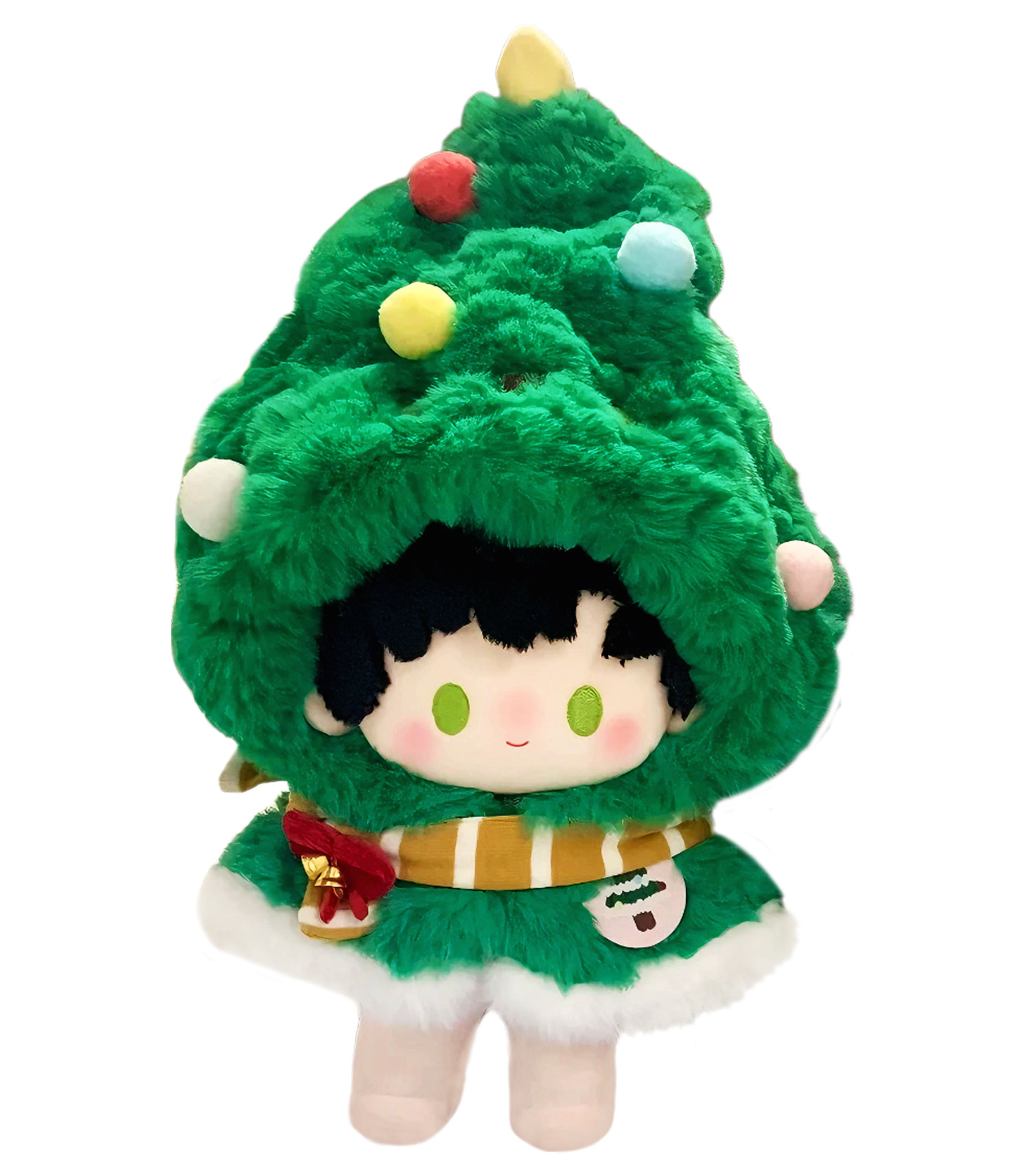 Doll Clothes |Adorable Christmas Doll Hat Set - Festive & Fun |  Doll's Christmas Tree Hood Set