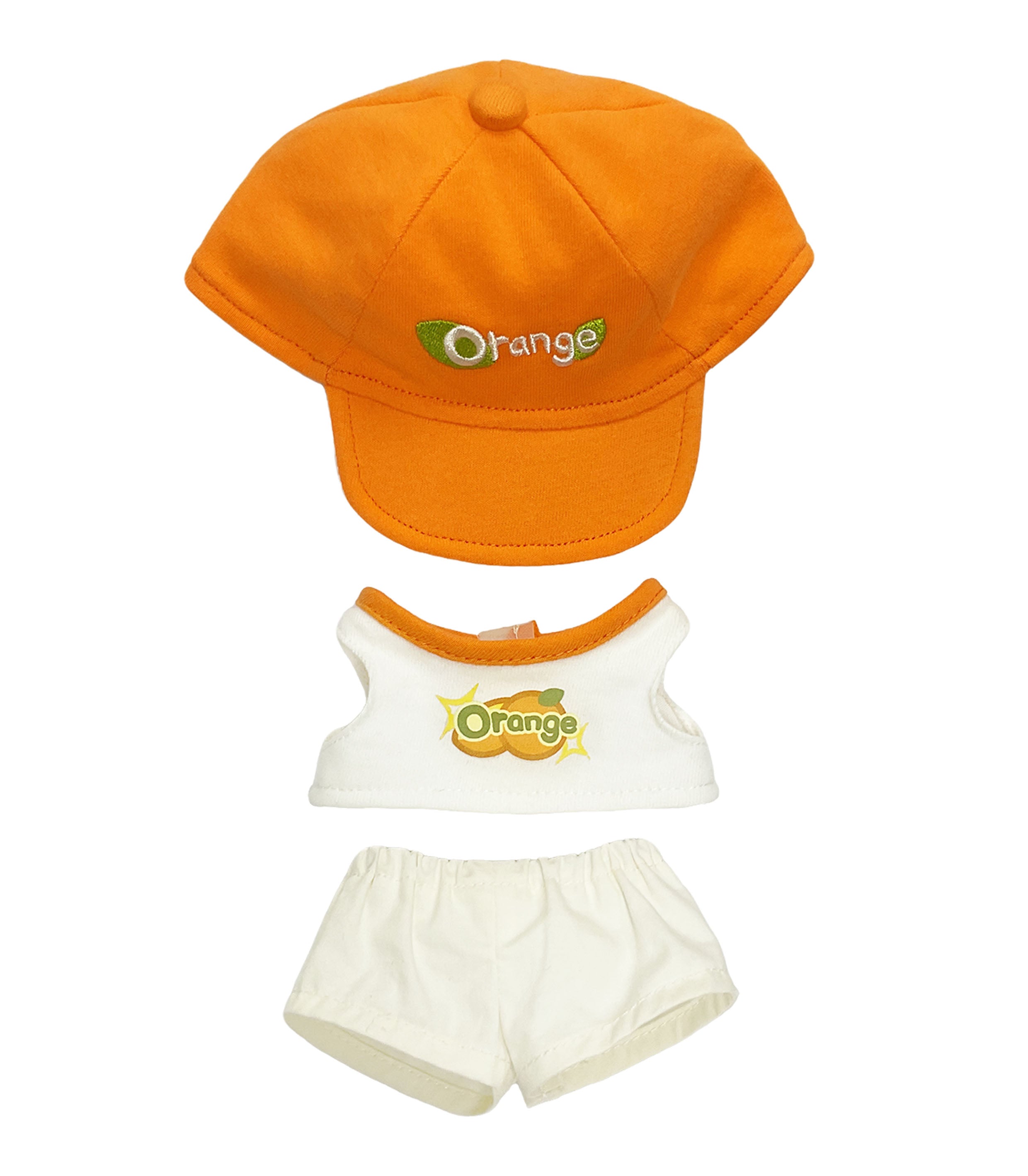 Doll Clothes | Five-color baseball uniform set | Five-color baseball cap | Fruit elements