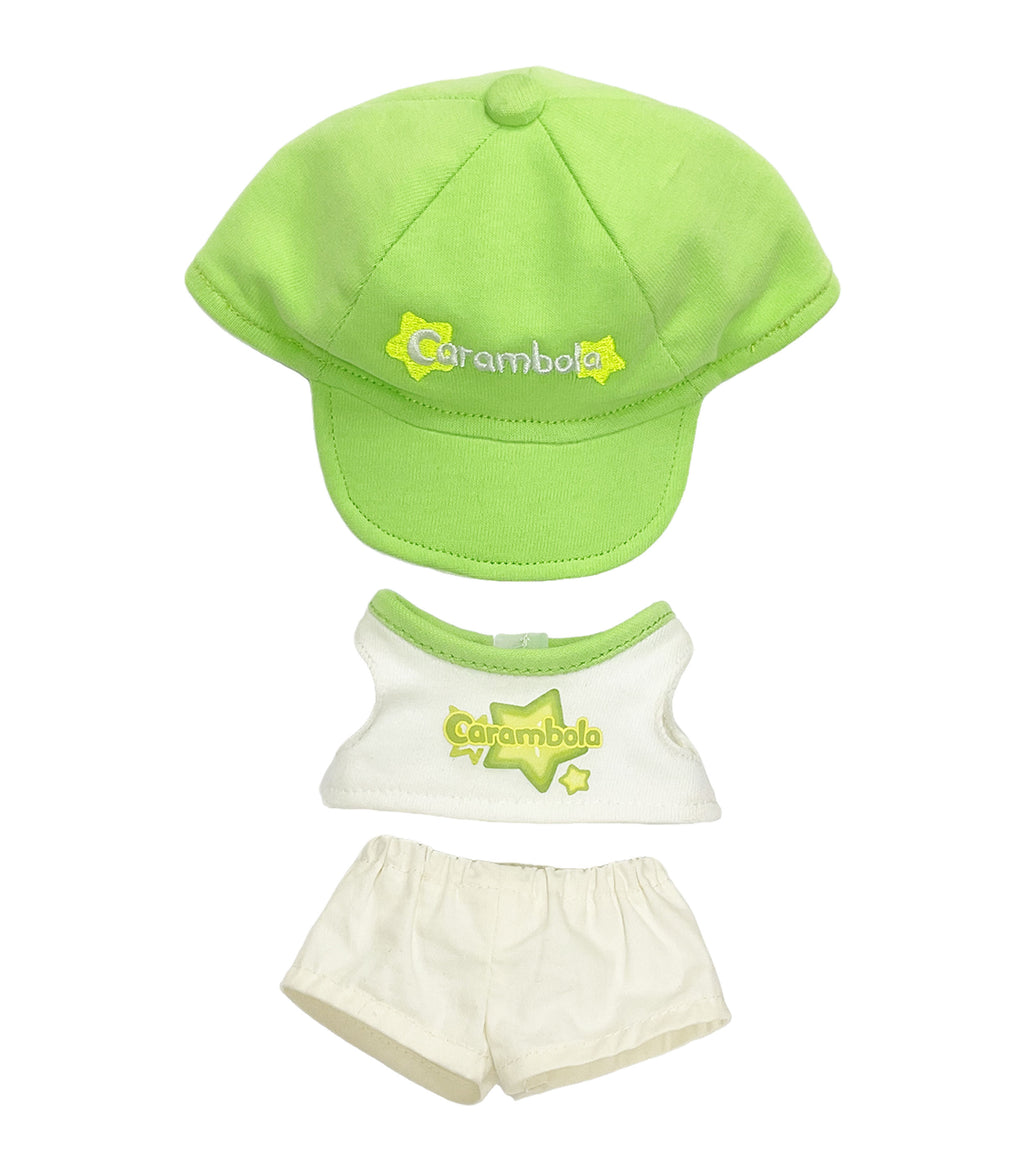 Doll Clothes | Five-color baseball uniform set | Five-color baseball cap | Fruit elements