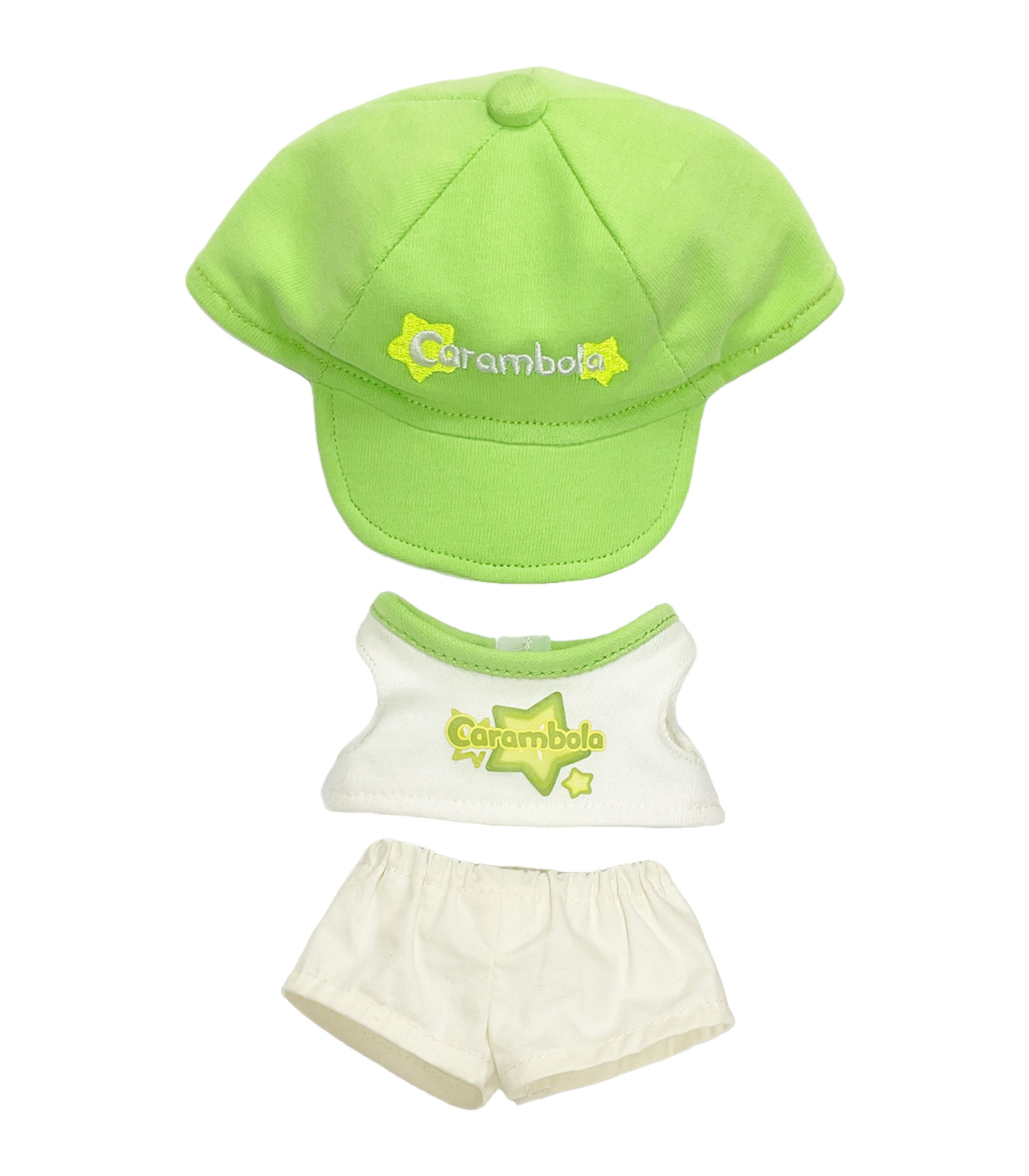 Doll Clothes | Five-color baseball uniform set | Five-color baseball cap | Fruit elements
